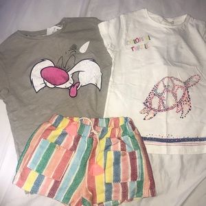 2 Shirt & Short Combo multi color